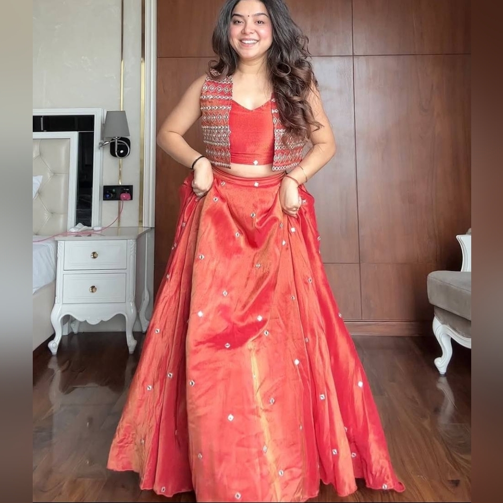 Wedding lehenga party wear lehenga, ethnic wear Traditional lehenga With Jacket